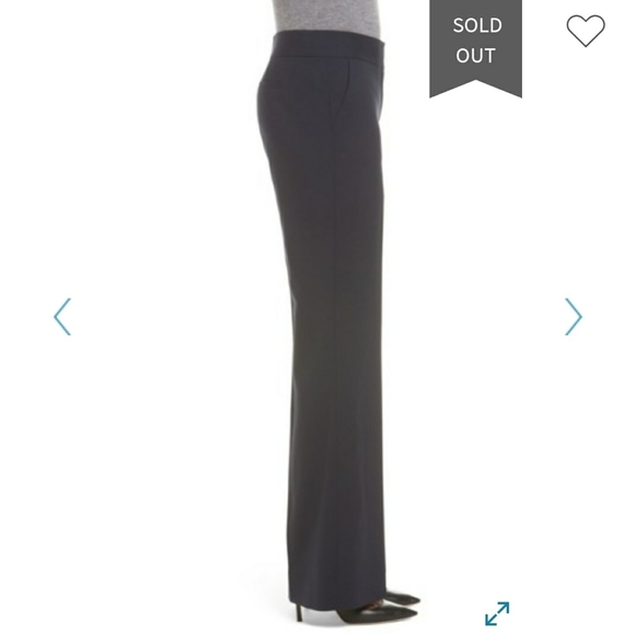 Classiques Entier Navy Flare Leg Suit Pants - Picture 3 of 8